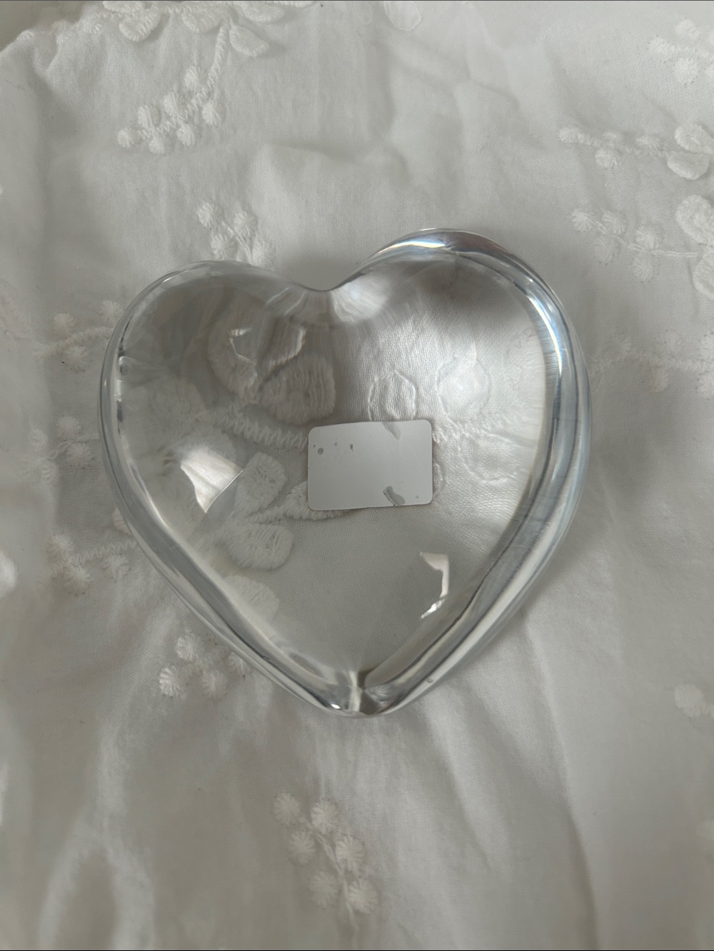 Baccarat Crystal Heart